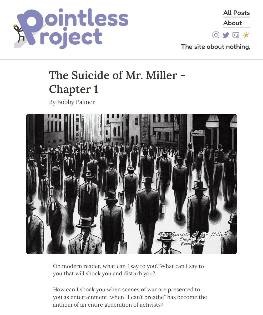 Pointless Project Post - Light Mode